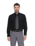 T&3s Essential Button-Down shirt - Black