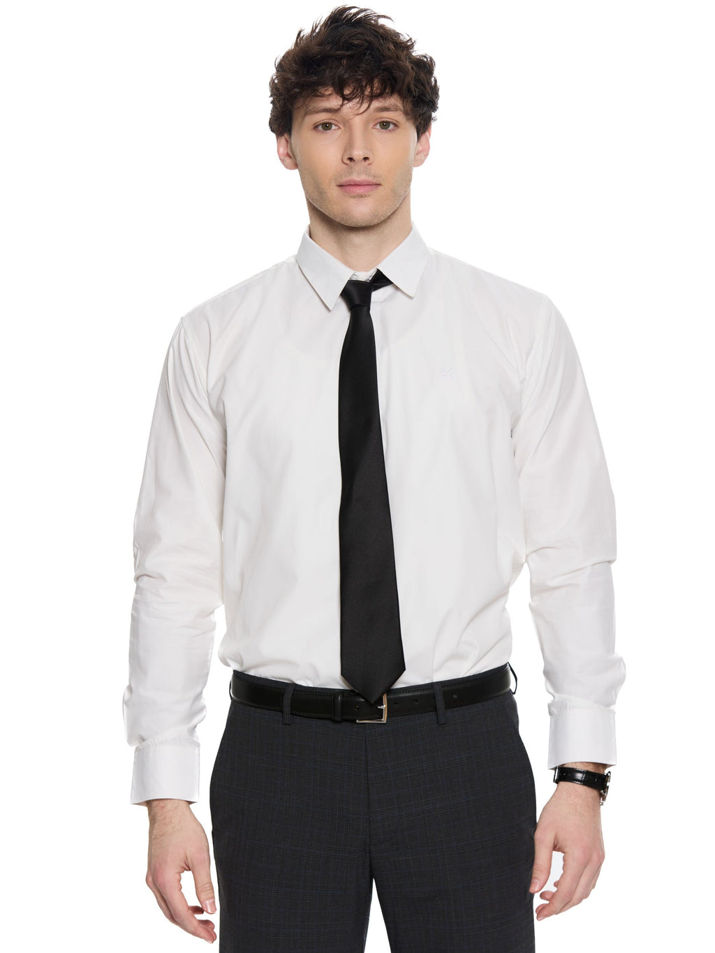 T&3s Essential Button-Down shirt - White