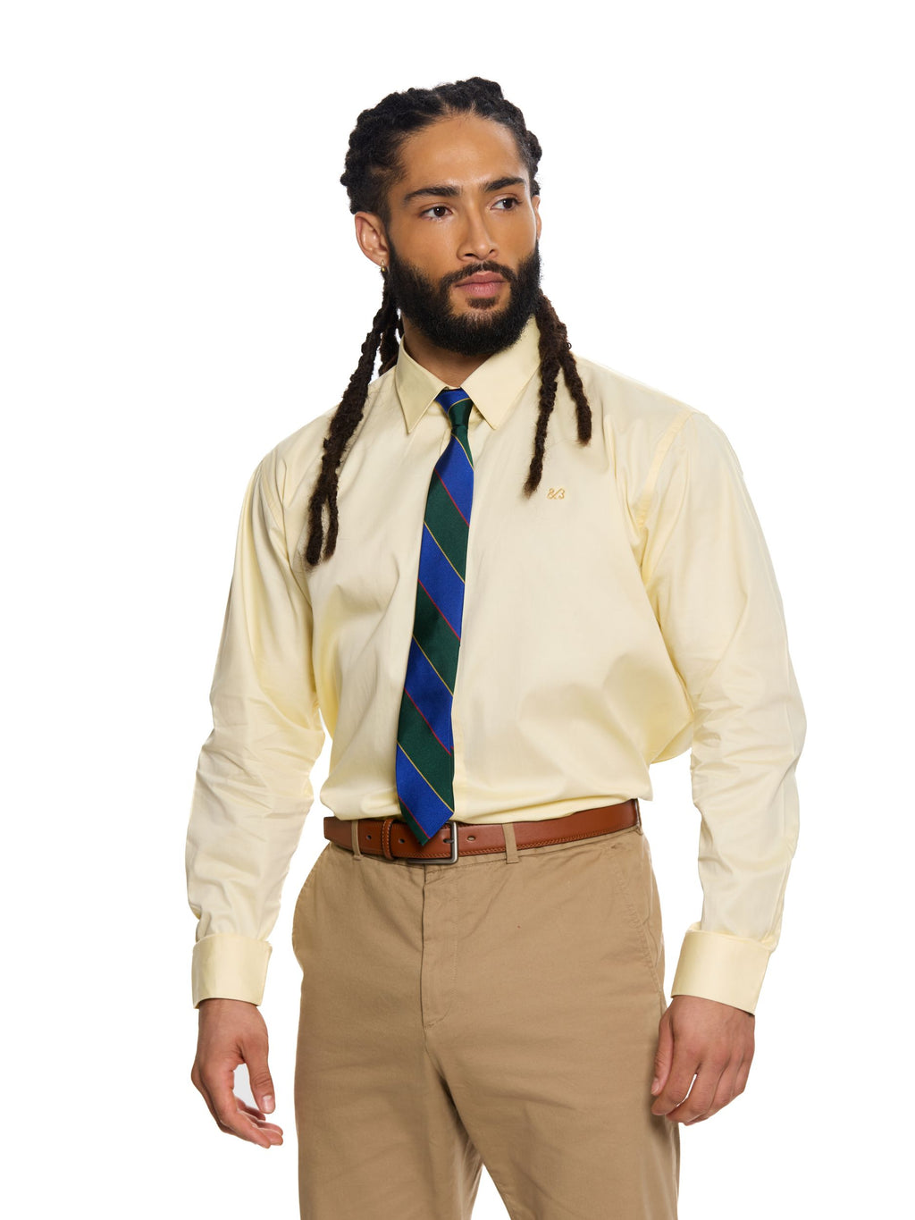 T&3s Executive Cotton Shirt - Ivory