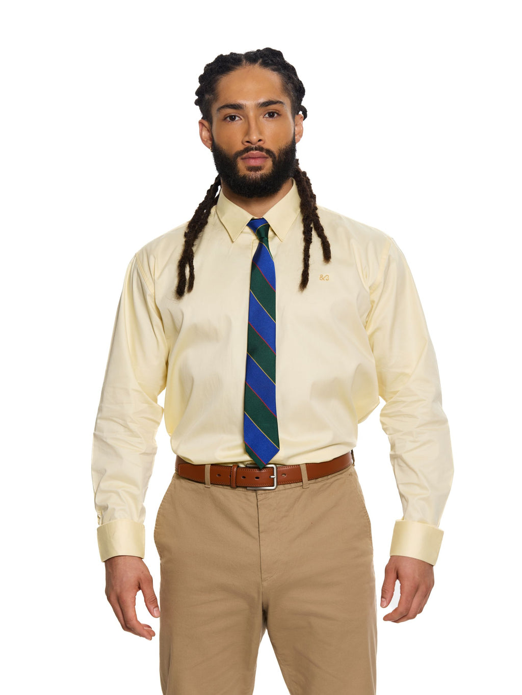 T&3s Executive Cotton Shirt - Ivory