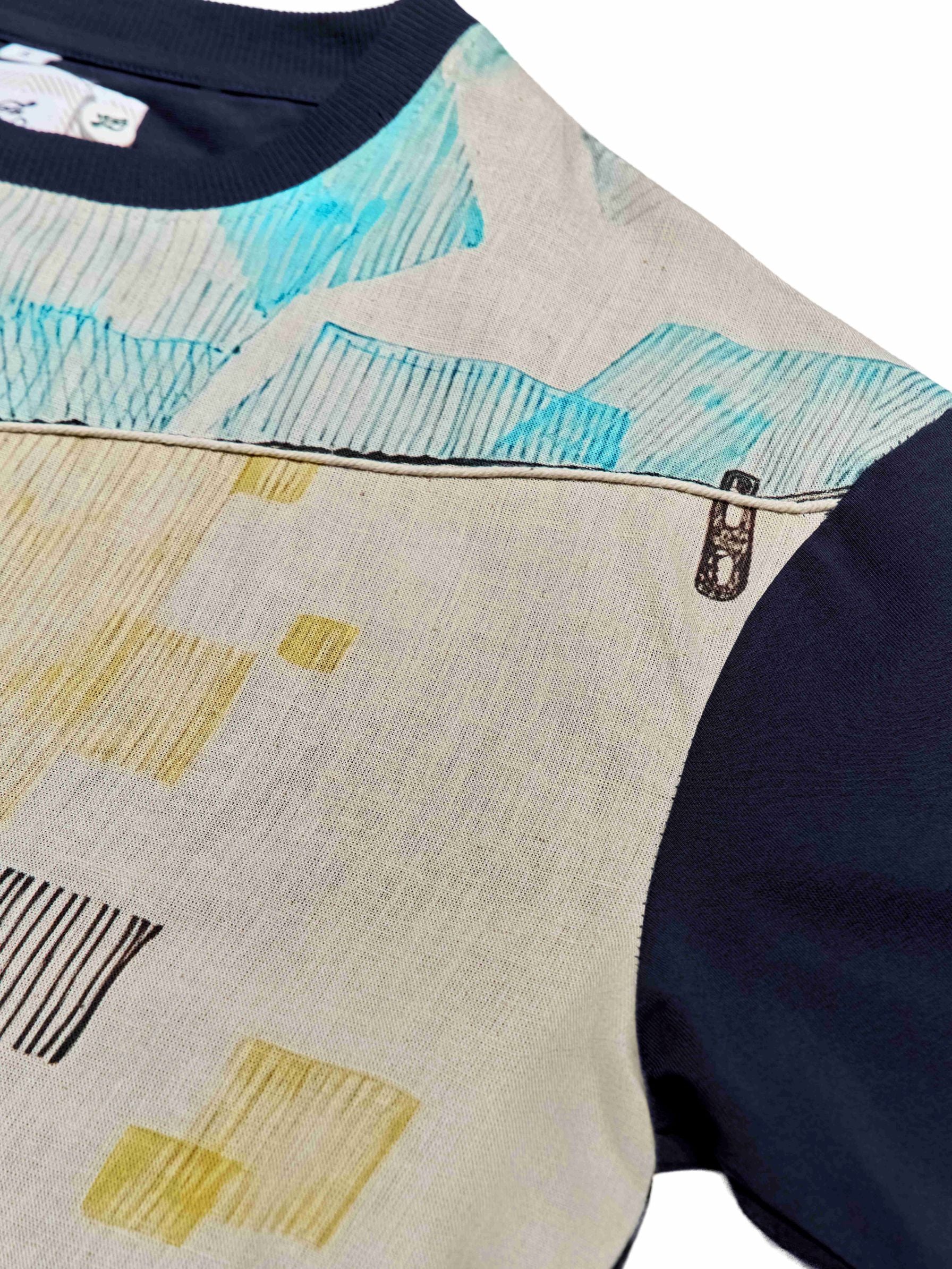 T&3s Graphic T-Shirt – Handcrafted String Embroidery - Hanging Gentlemen