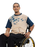 T&3s Graphic T-Shirt – Handcrafted String Embroidery - Sling Shot