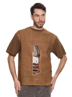 T&3s Graphic T-Shirt – Handcrafted String Embroidery - Urban Monument
