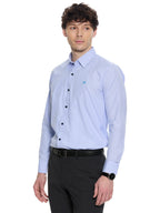 T&3s Grid Performance Shirt - Ocean Blue