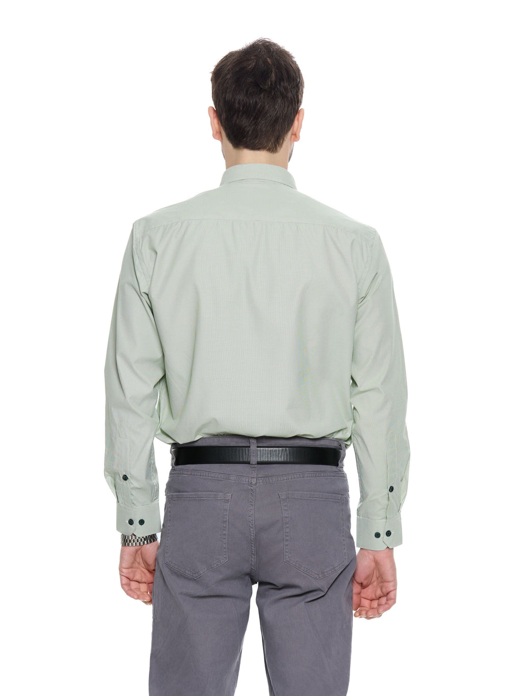 T&3s Grid Performance Shirt - Sage Green