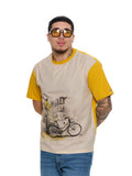 T&3s Rebel Toon Graphic Cotton T-Shirt - Bicycle by Lamp Post