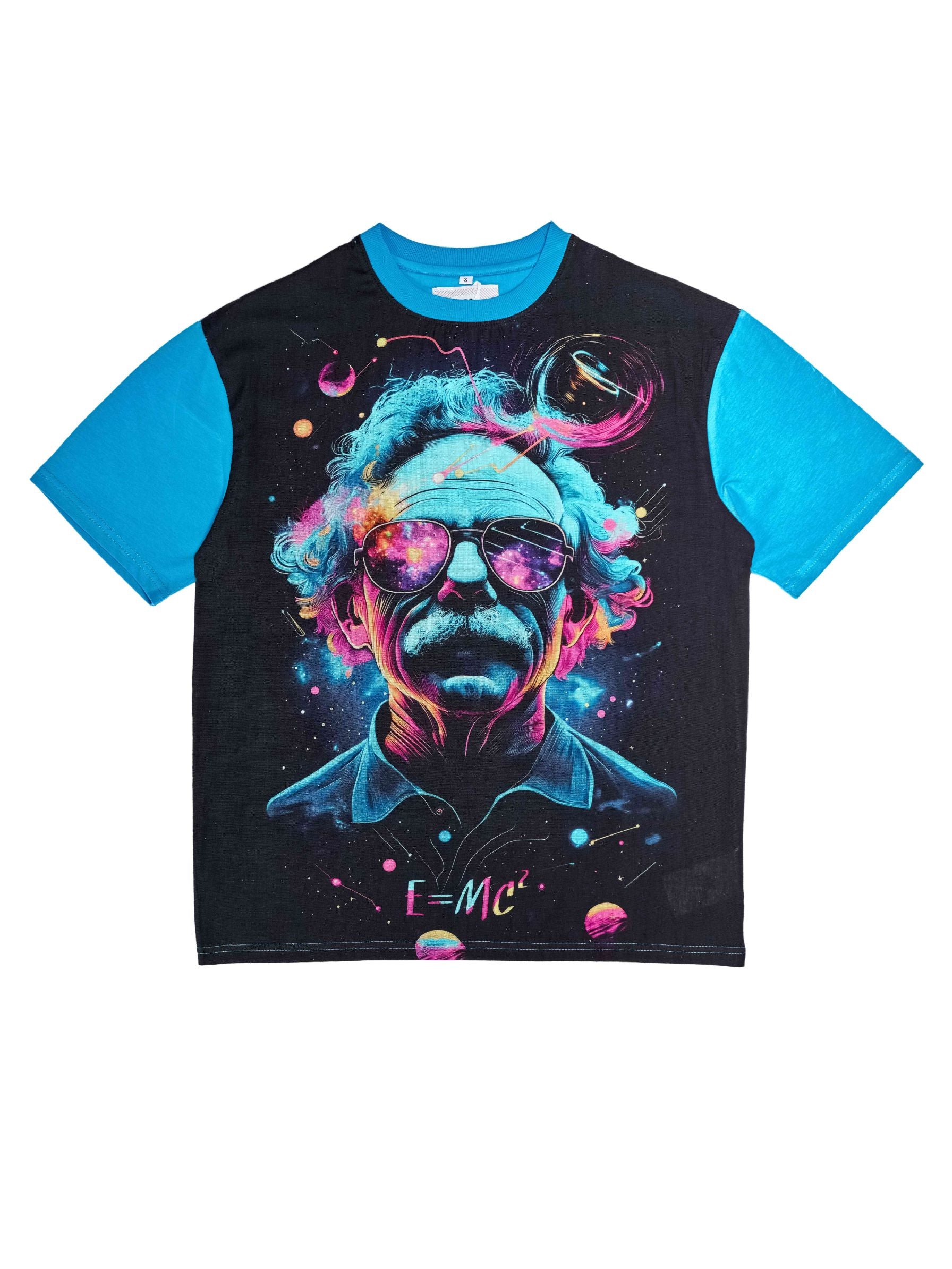 T&3s Rebel Toon Graphic Cotton T-Shirt - Holi Einstein