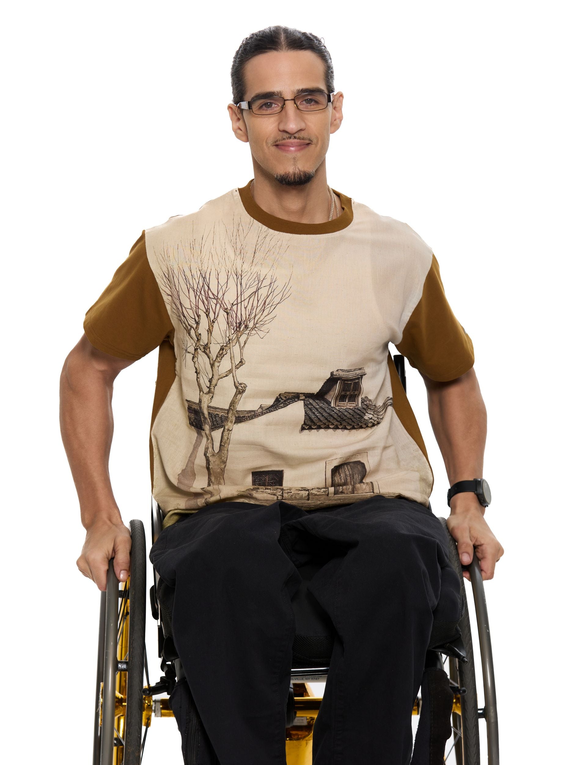 T&3s Rebel Toon Graphic Cotton T-Shirt - Shadow in Peace by Ismail Hasimoglu