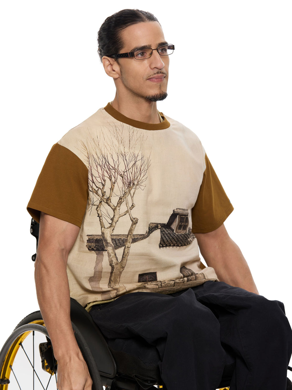 T&3s Rebel Toon Graphic Cotton T-Shirt - Shadow in Peace by Ismail Hasimoglu