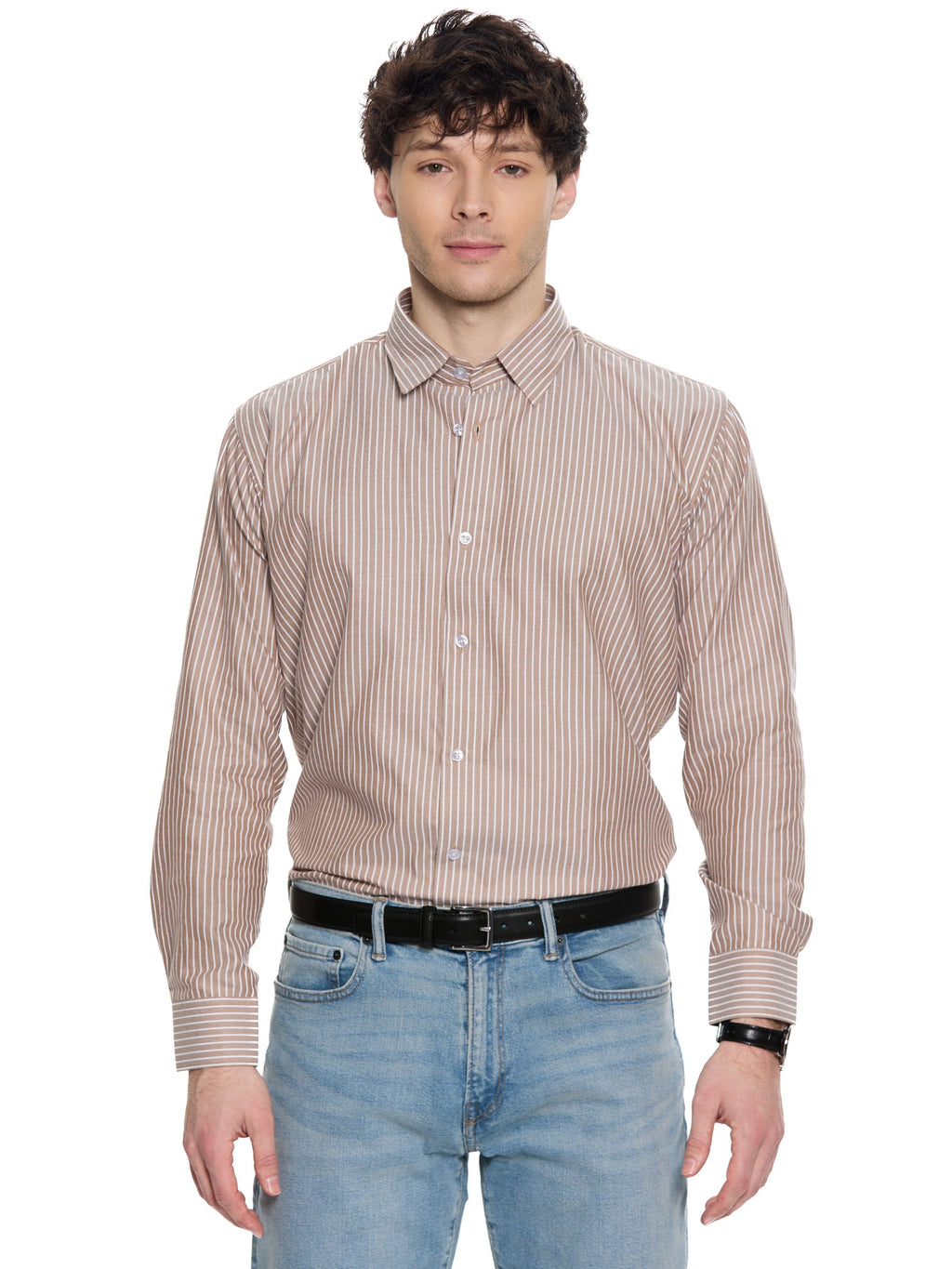 T&3s Riviera Stripe - Sepia