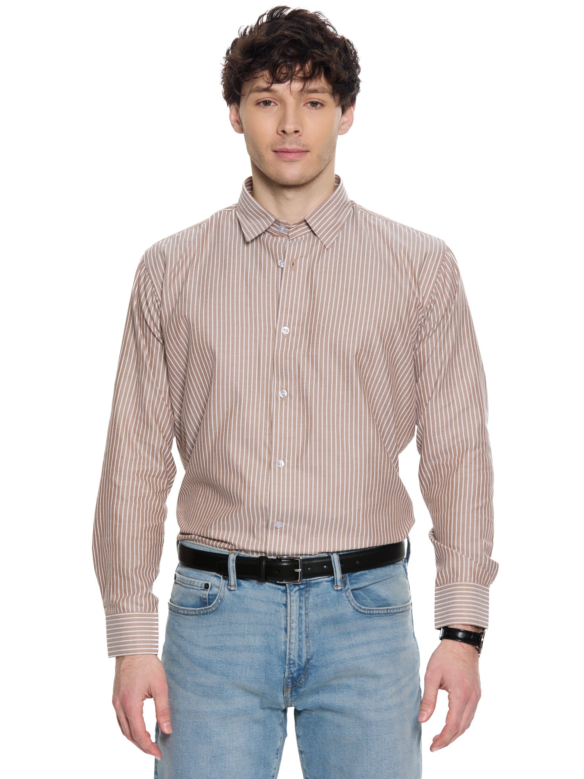 T&3s Riviera Stripe - Sepia