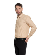     T&3s Signature Cotton Shirt- Dark Cream