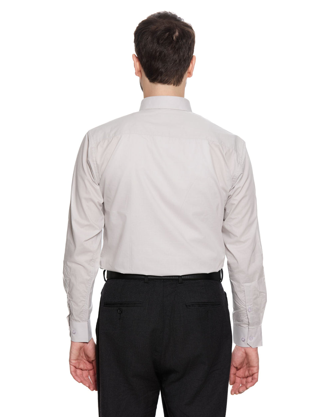     T&3s Signature Cotton Shirt- Grey