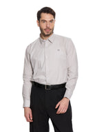     T&3s Signature Cotton Shirt- Grey