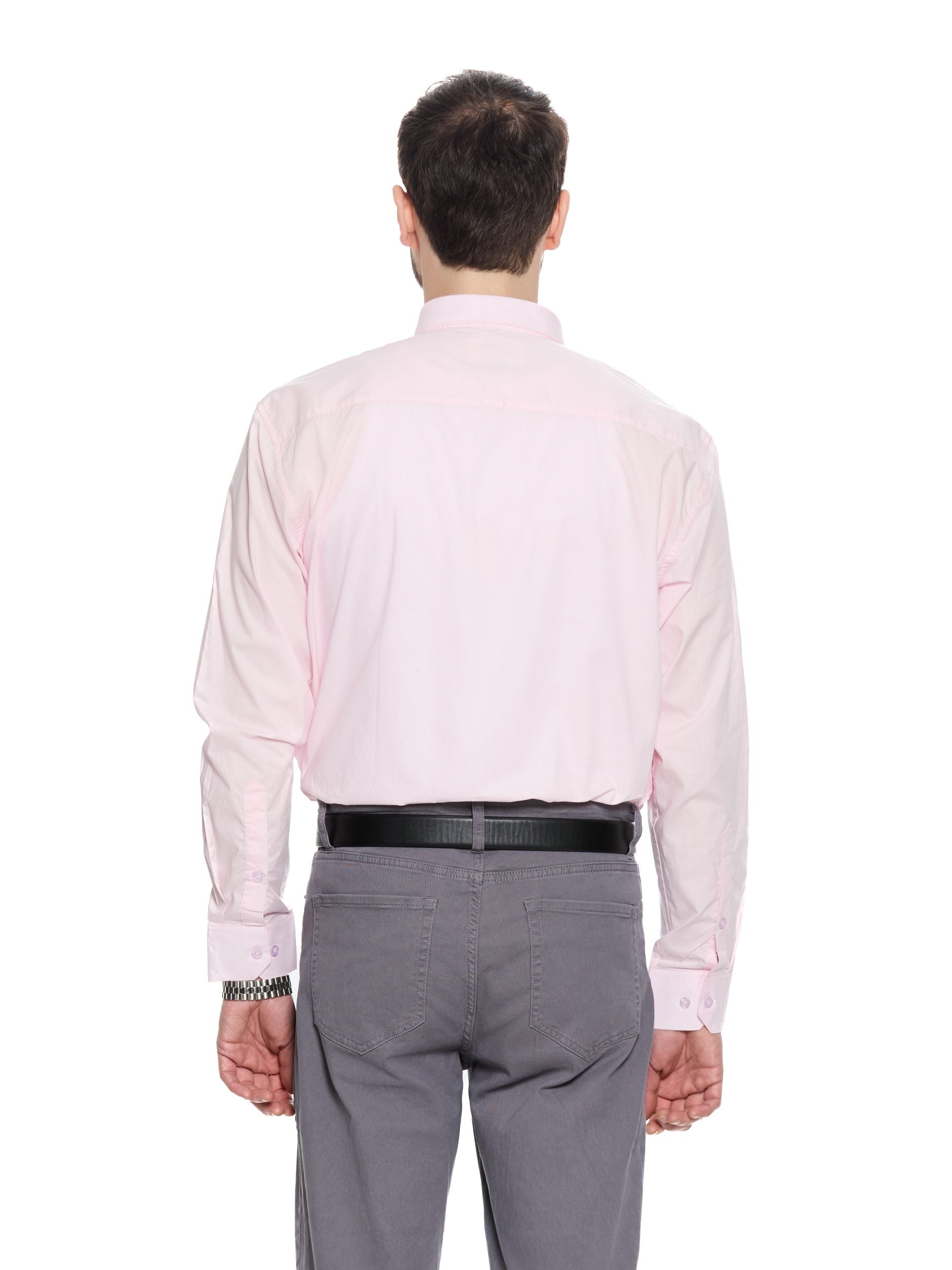 T&3s Signature Cotton Shirt- Pink