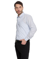     T&3s Signature Cotton Shirt- Sky blue