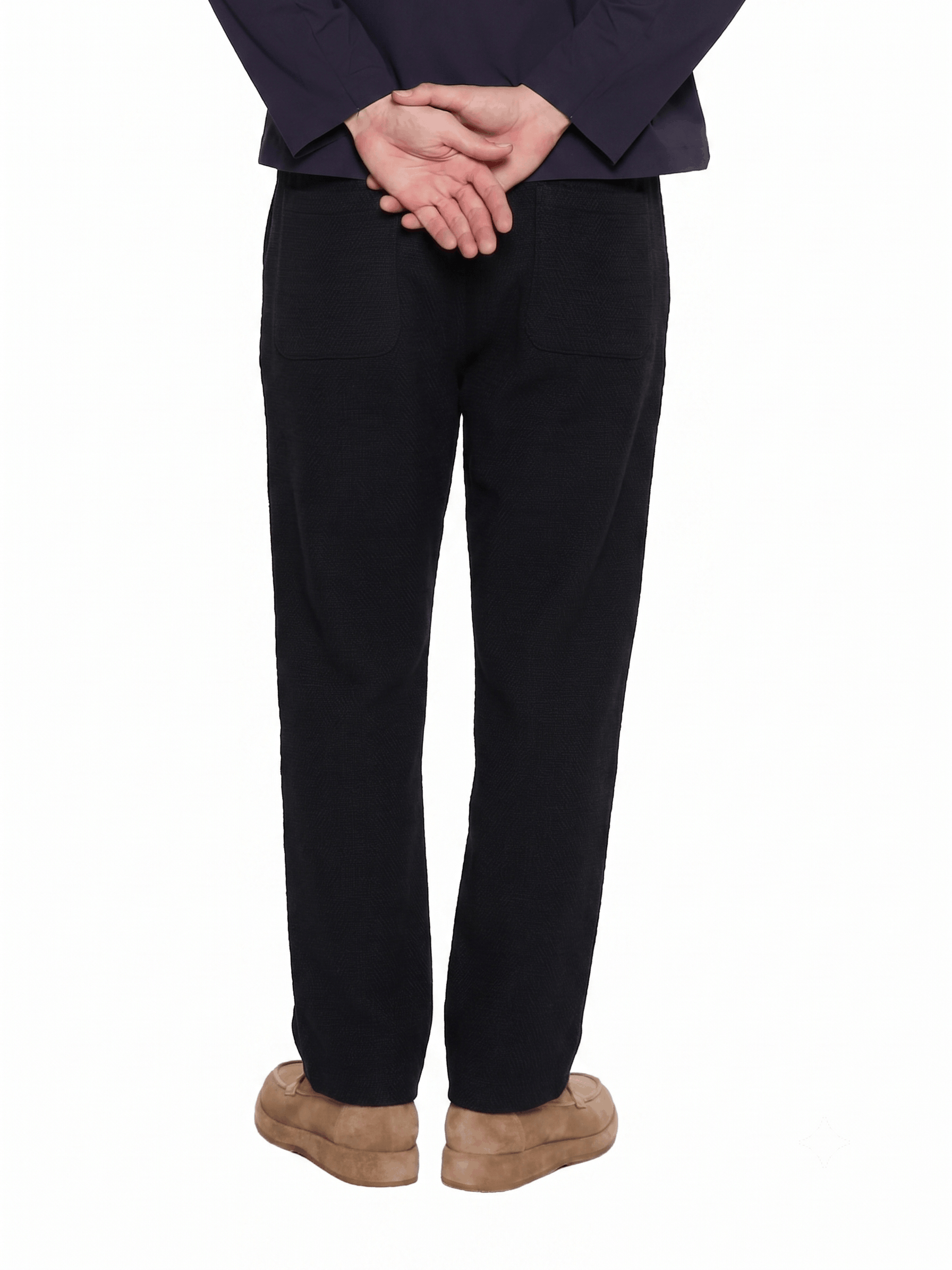 T&3s TAKO MAKO Linen Drawstring Pants - Black