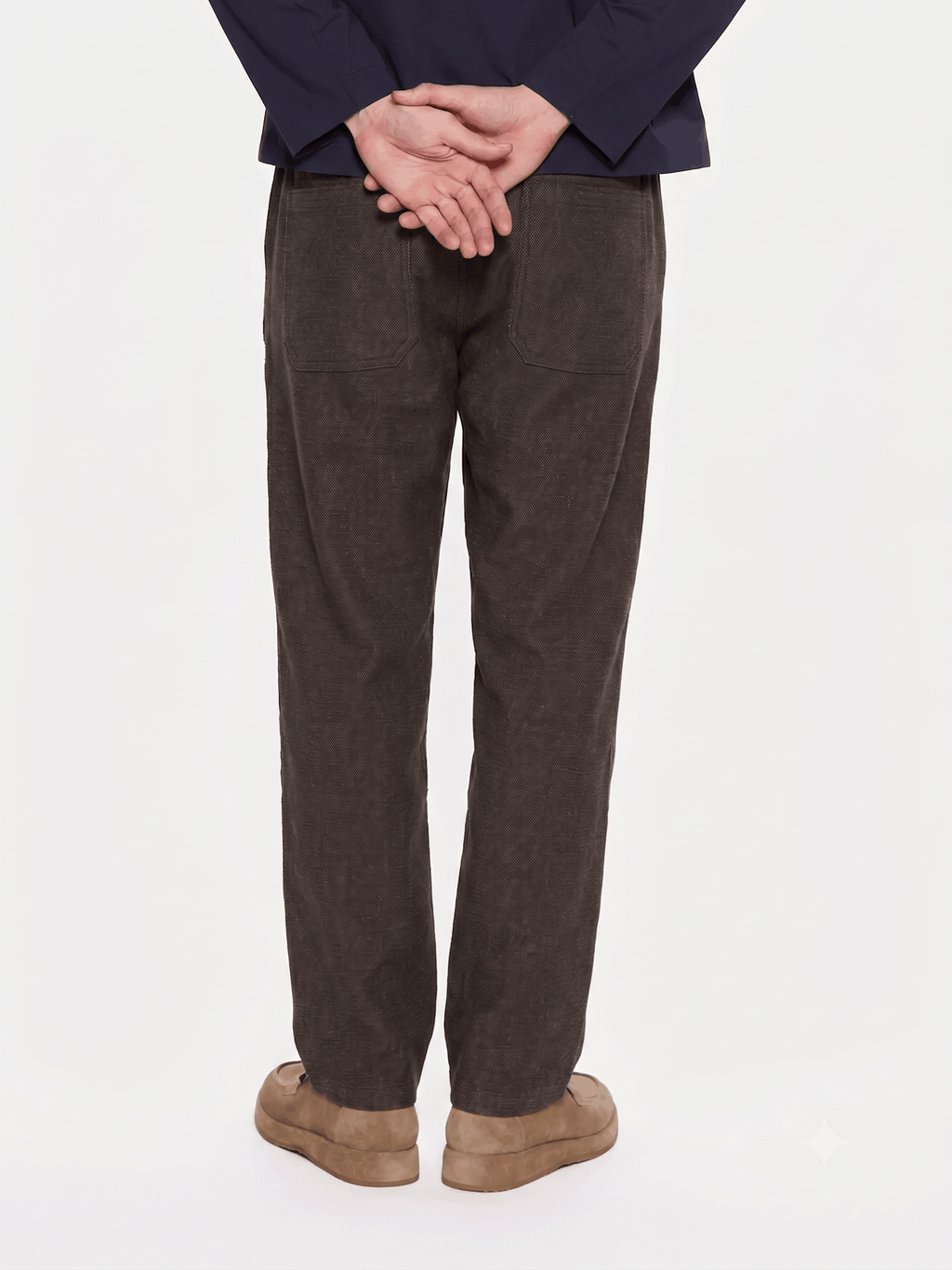 T&3s TAKO MAKO Linen Drawstring Pants - Chocolate Brown