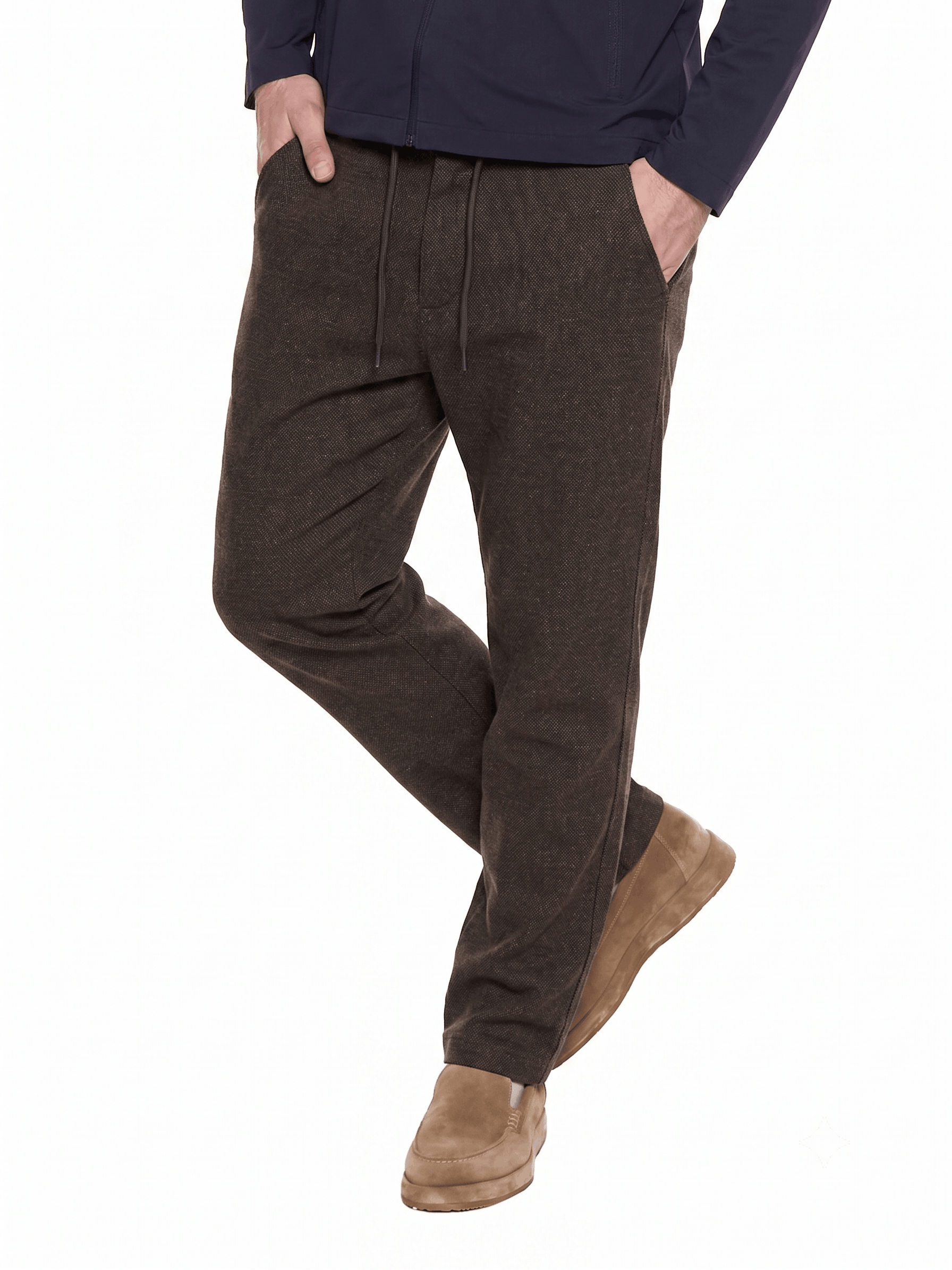 T&3s TAKO MAKO Linen Drawstring Pants - Chocolate Brown