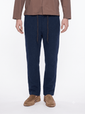 T&3s TAKO MAKO Linen Drawstring Pants - Very Navy Blue