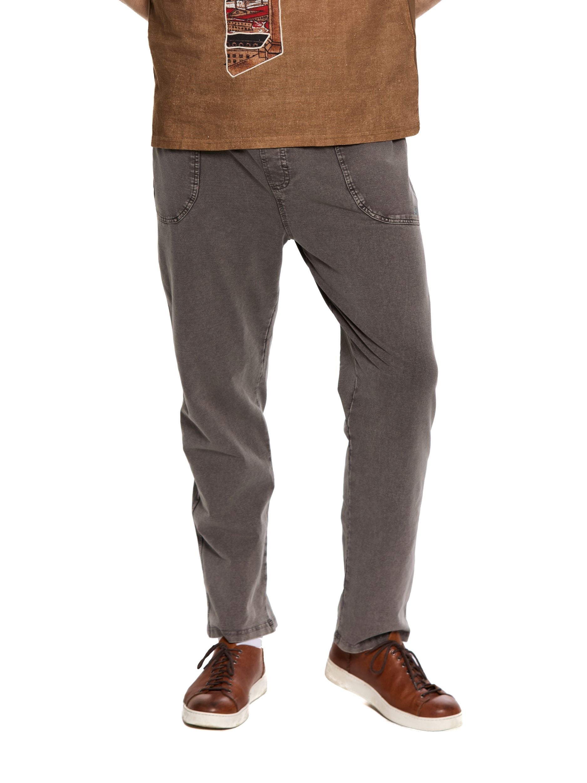 T&3s UrbanFlex Stretch Drawstring Pants - Chic Taupe