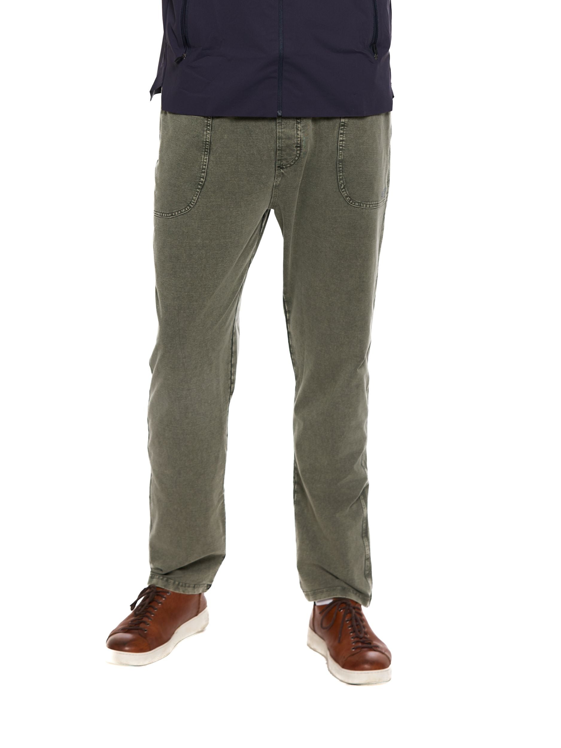 T&3s UrbanFlex Stretch Drawstring Pants - Soft Green