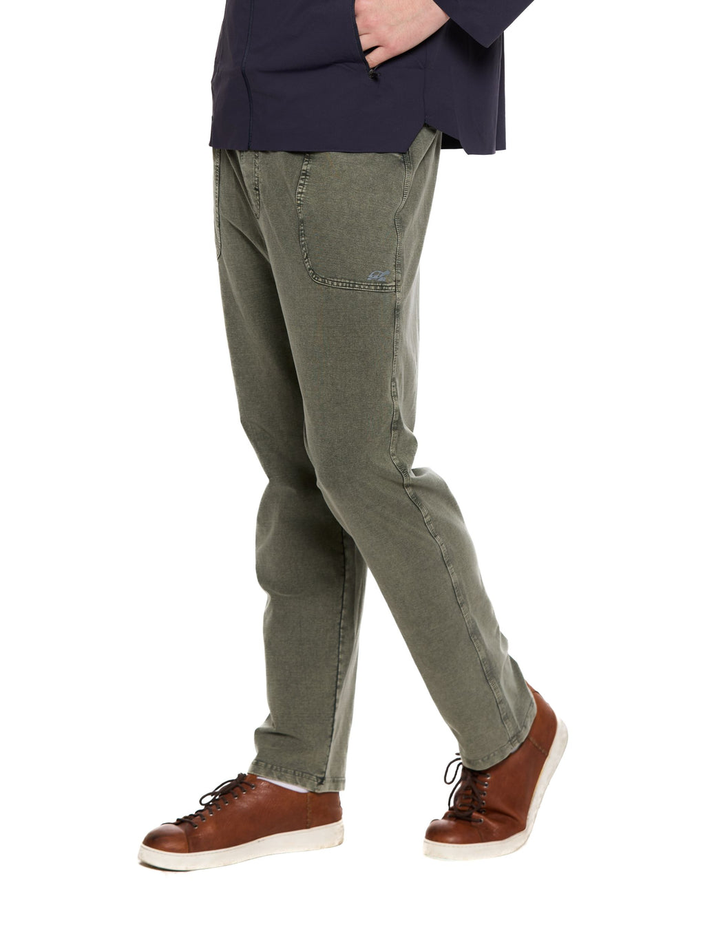 T&3s UrbanFlex Stretch Drawstring Pants - Soft Green