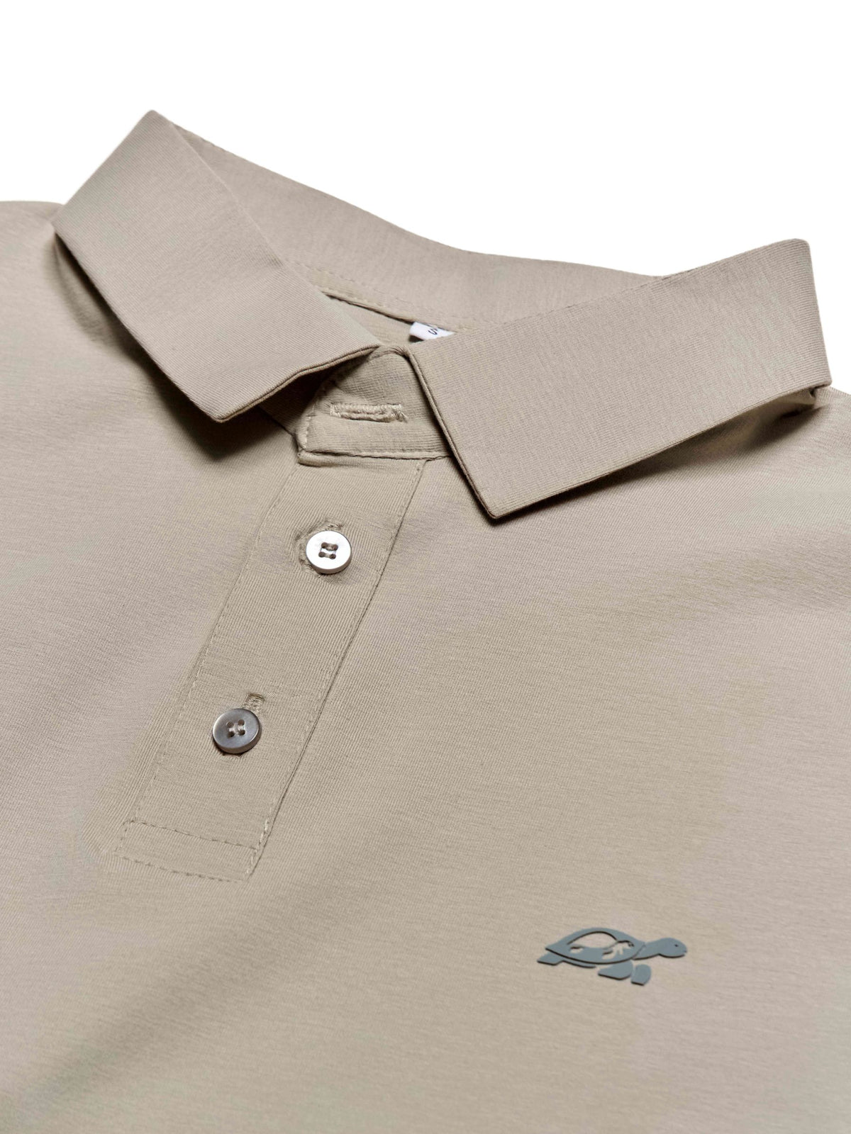 T&3s Cotton Polo – Water-Repellent Performance Polo T- Shirt -  Light Khaki
