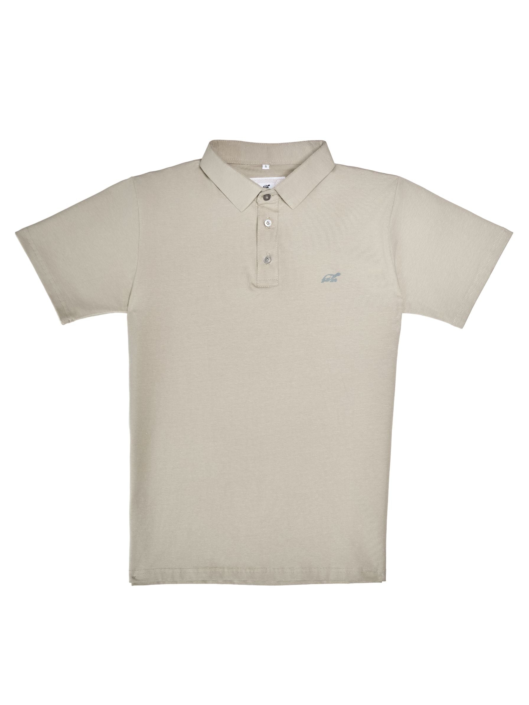 T&3s Cotton Polo – Water-Repellent Performance Polo T- Shirt -  Light Khaki