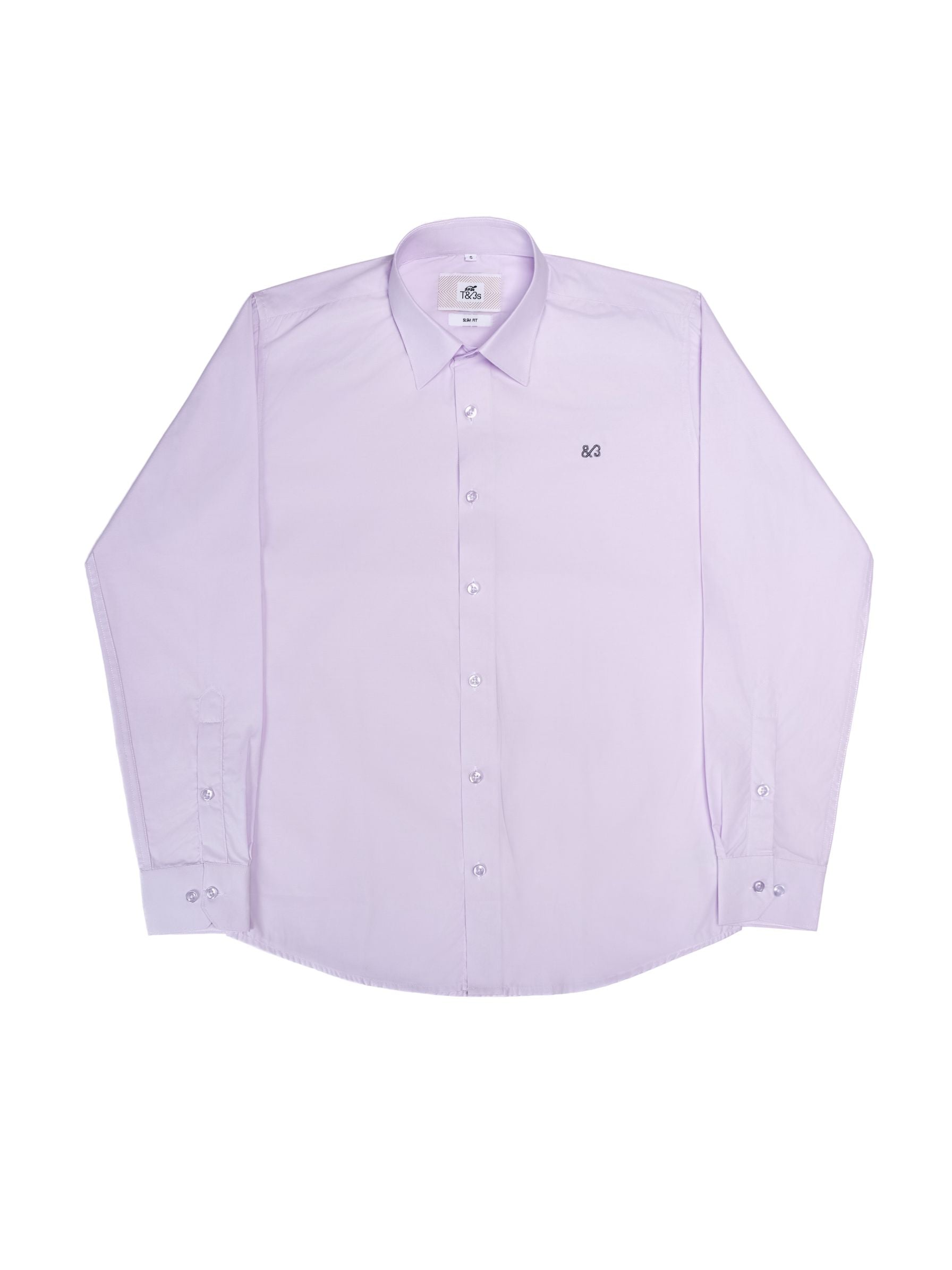 T&3s Essential Button-Down shirt- Lavender