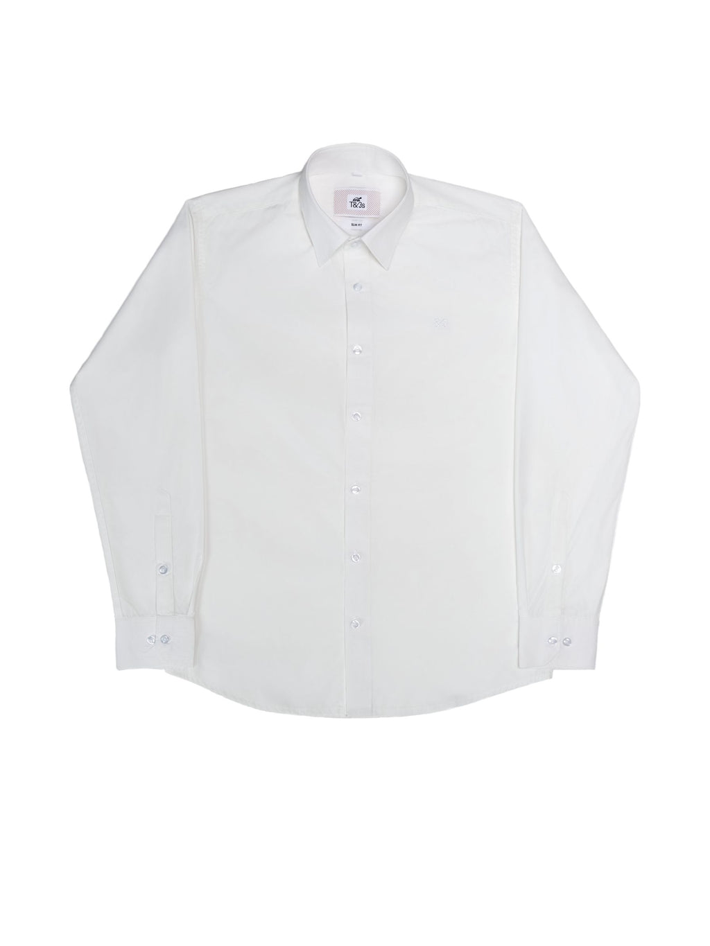 T&3s Essential Button-Down shirt - White