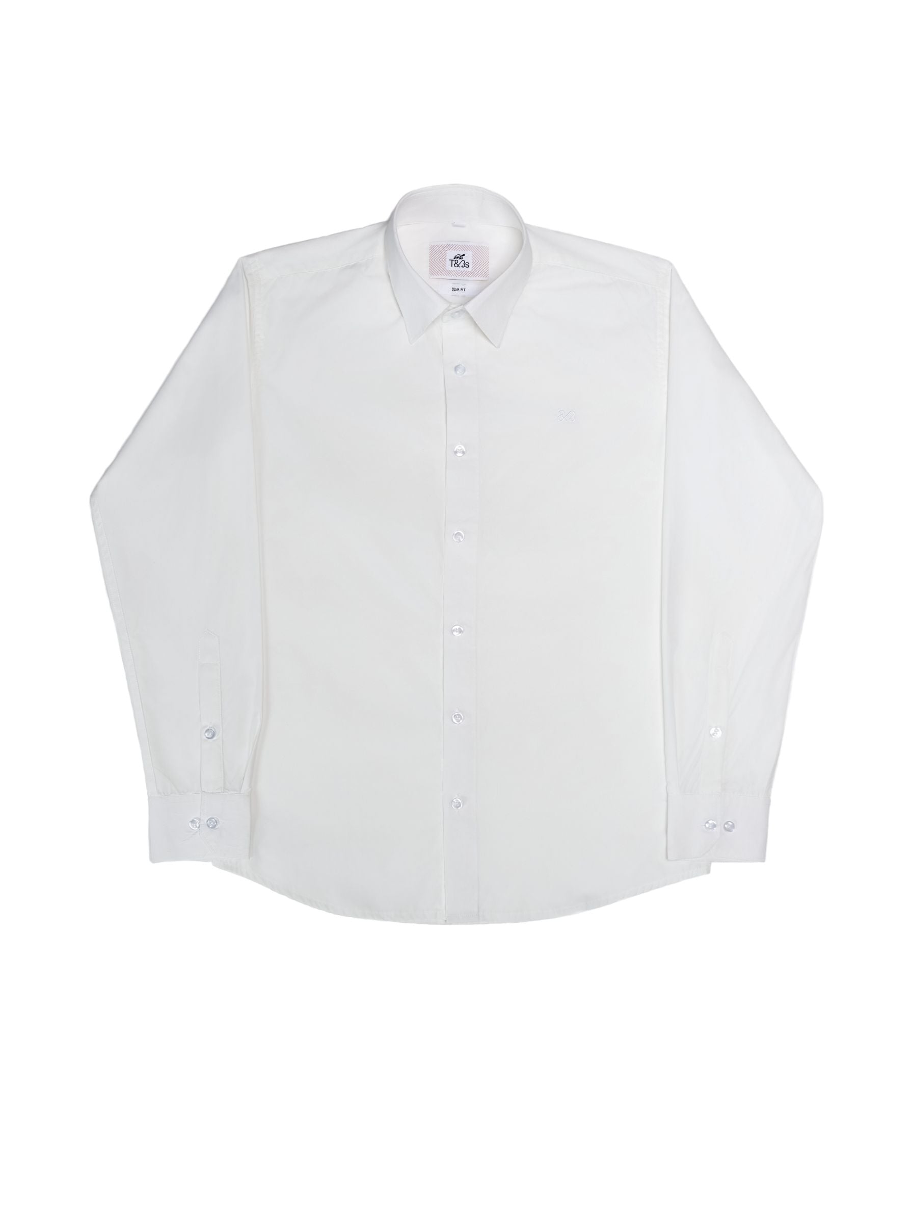T&3s Essential Button-Down shirt - White