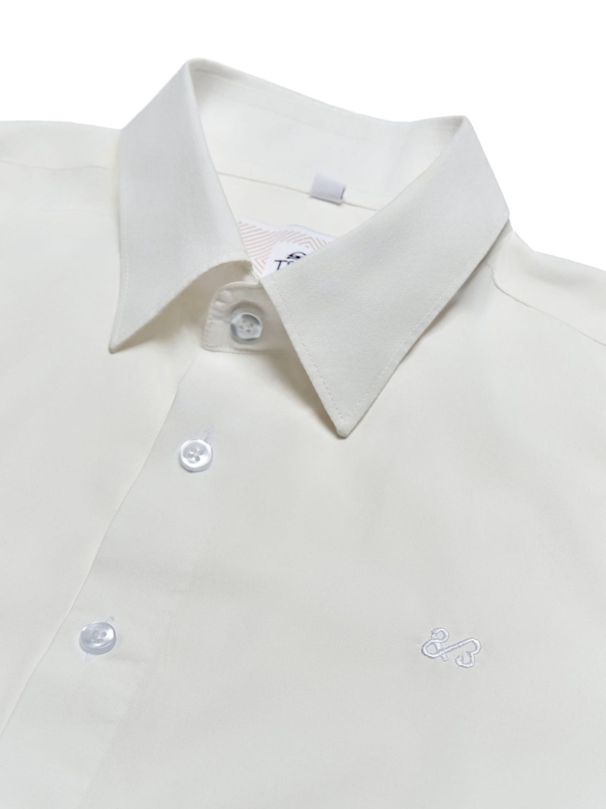T&3s Essential Button-Down shirt - White