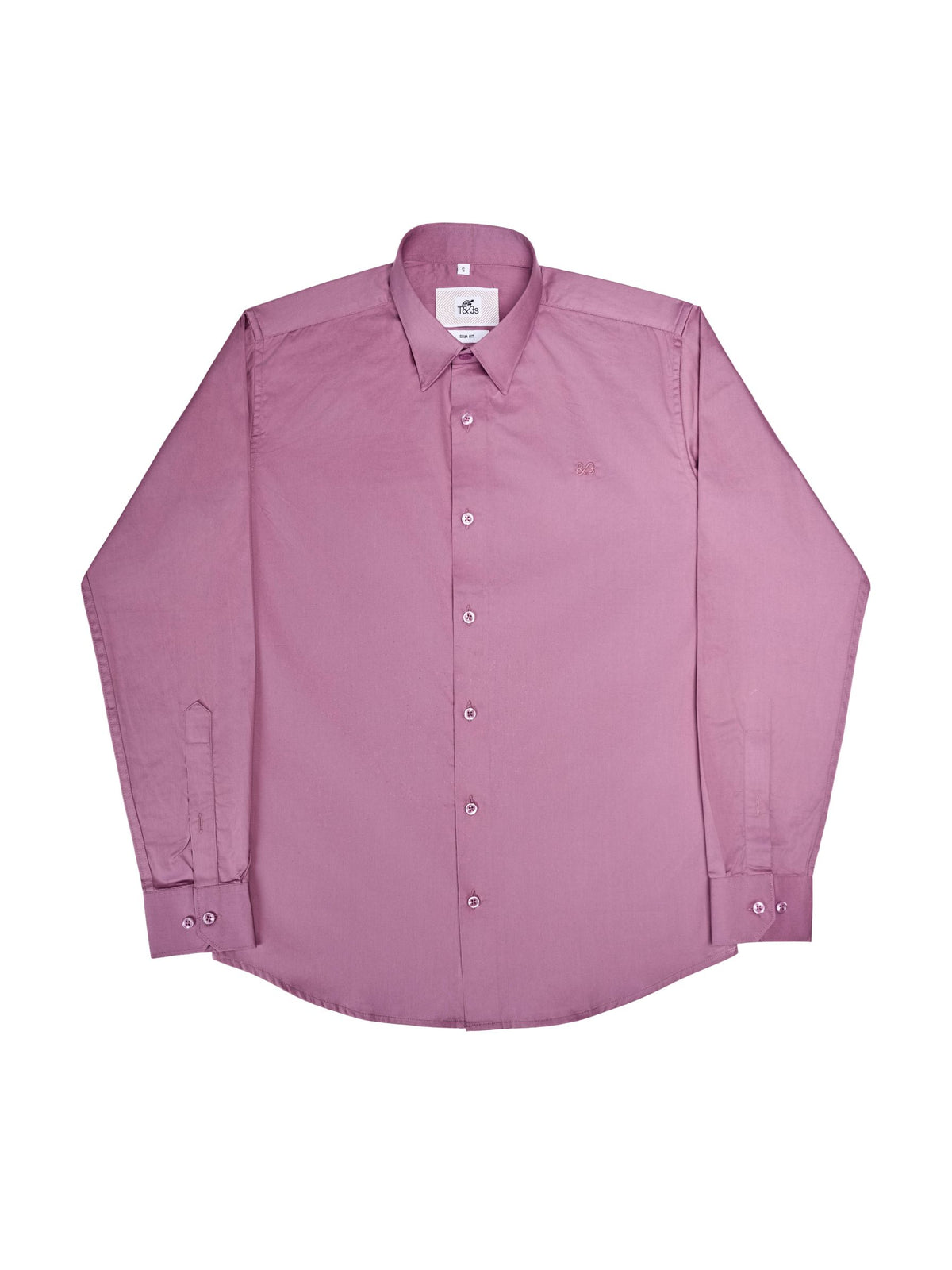 T&3s Executive Cotton Shirt - Dark Pink