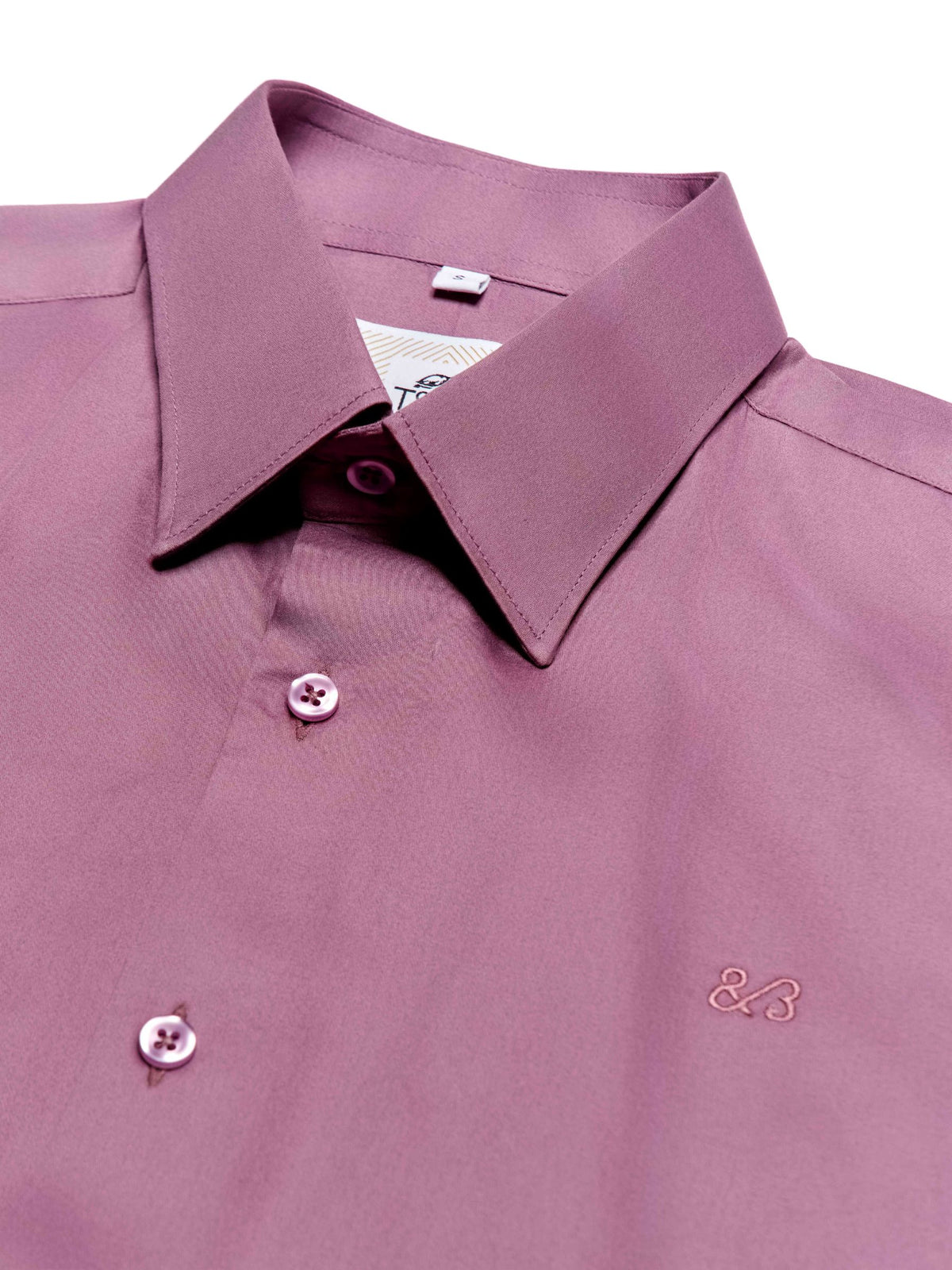 T&3s Executive Cotton Shirt - Dark Pink