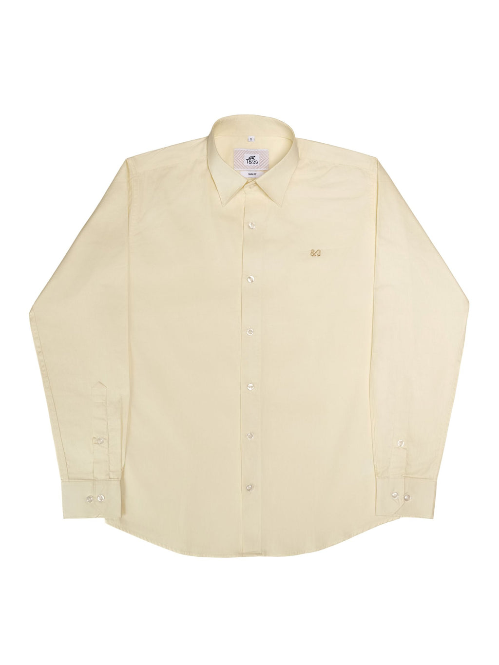 T&3s Executive Cotton Shirt - Ivory
