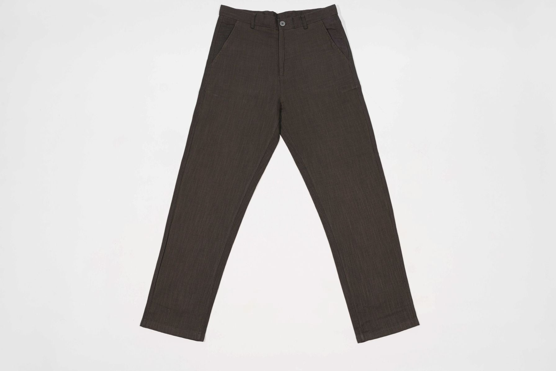 T&3s TAKO MAKO Linen Drawstring Pants - Chocolate Brown