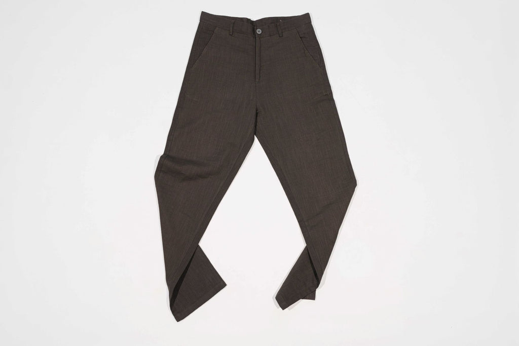 T&3s TAKO MAKO Linen Drawstring Pants - Chocolate Brown