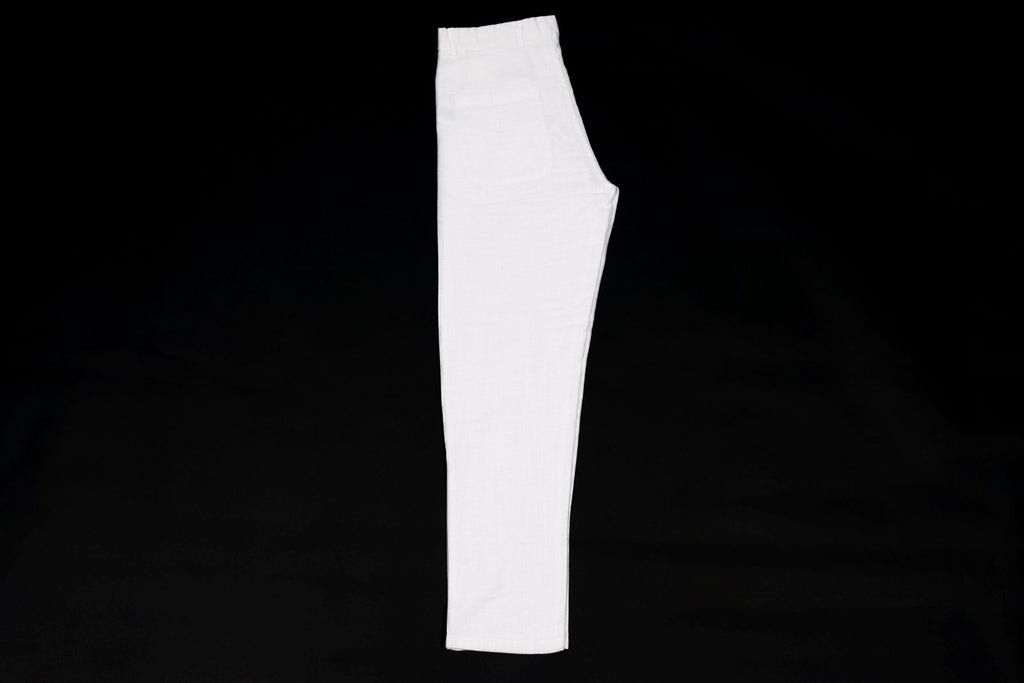 T&3s TAKO MAKO Linen Drawstring Pants - White
