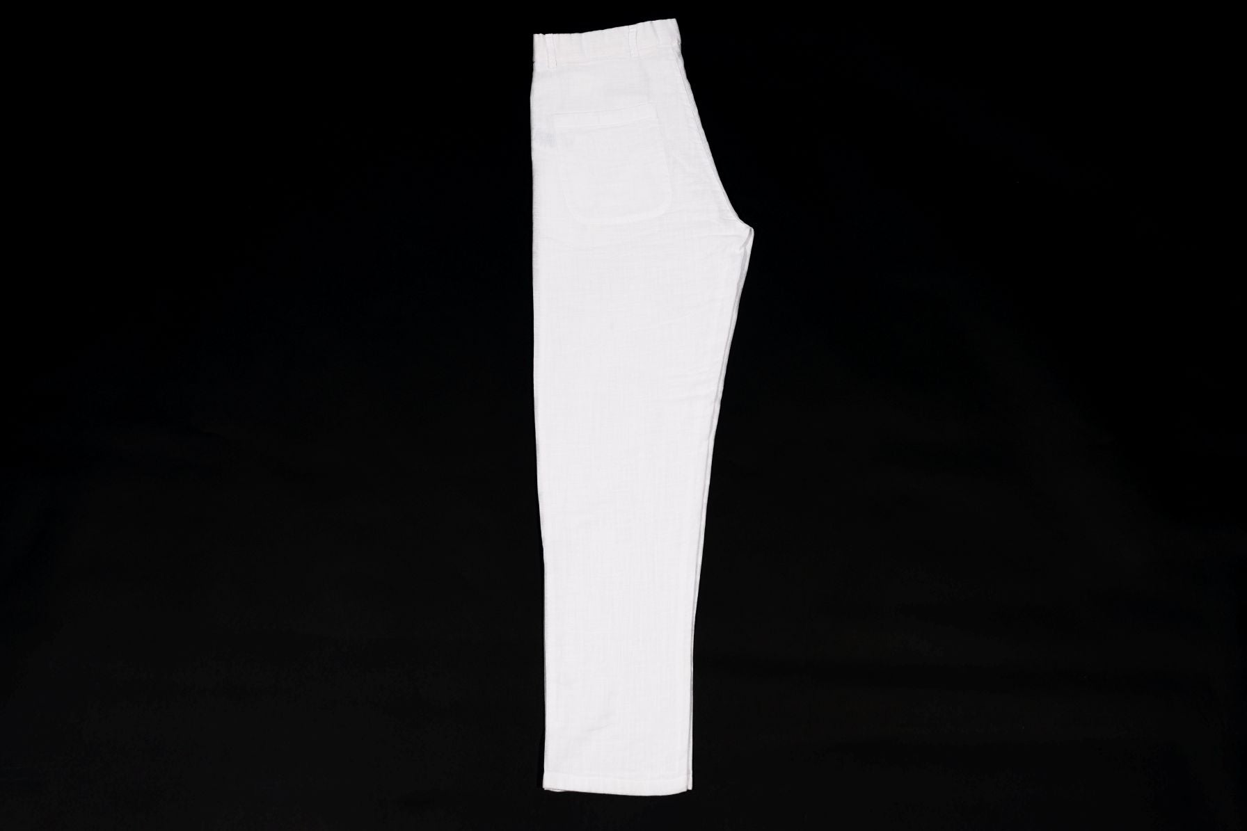 T&3s TAKO MAKO Linen Drawstring Pants - White